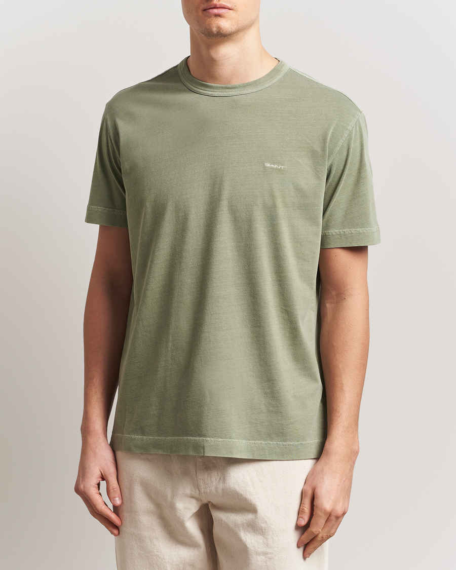 Herre | T-Shirts | GANT | Sunfaded T-Shirt Kalamata Green