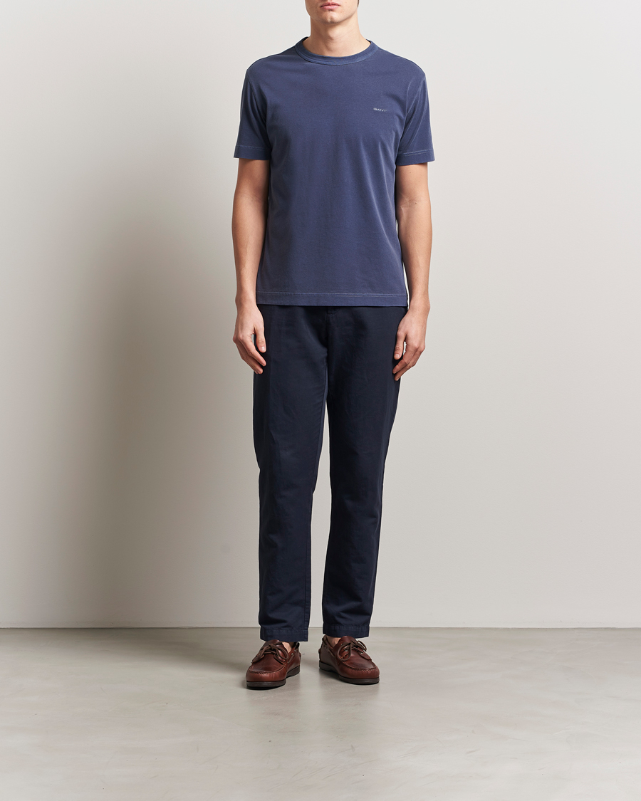 Herre | T-Shirts | GANT | Sunfaded T-Shirt Persian Blue