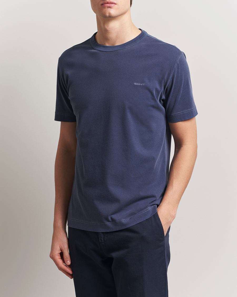 Herre | T-Shirts | GANT | Sunfaded T-Shirt Persian Blue