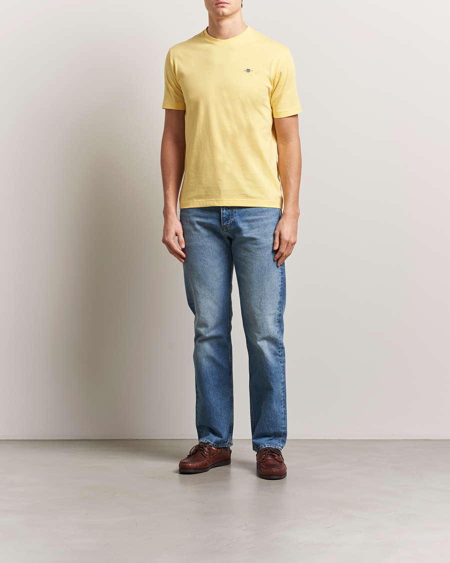 Herre | T-Shirts | GANT | The Original T-Shirt Banana Yellow