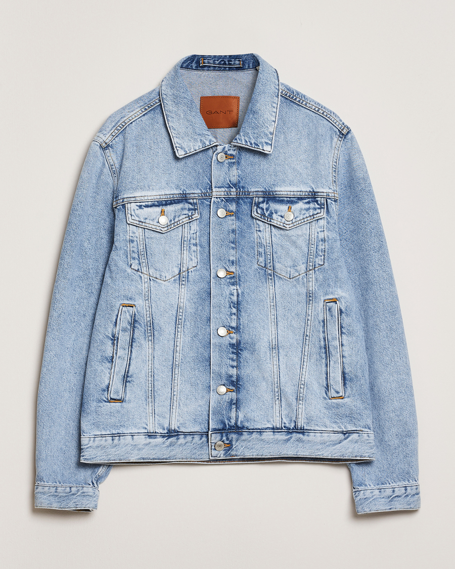 Herre | Jakker | GANT | Denim Jacket Light Blue Vintage