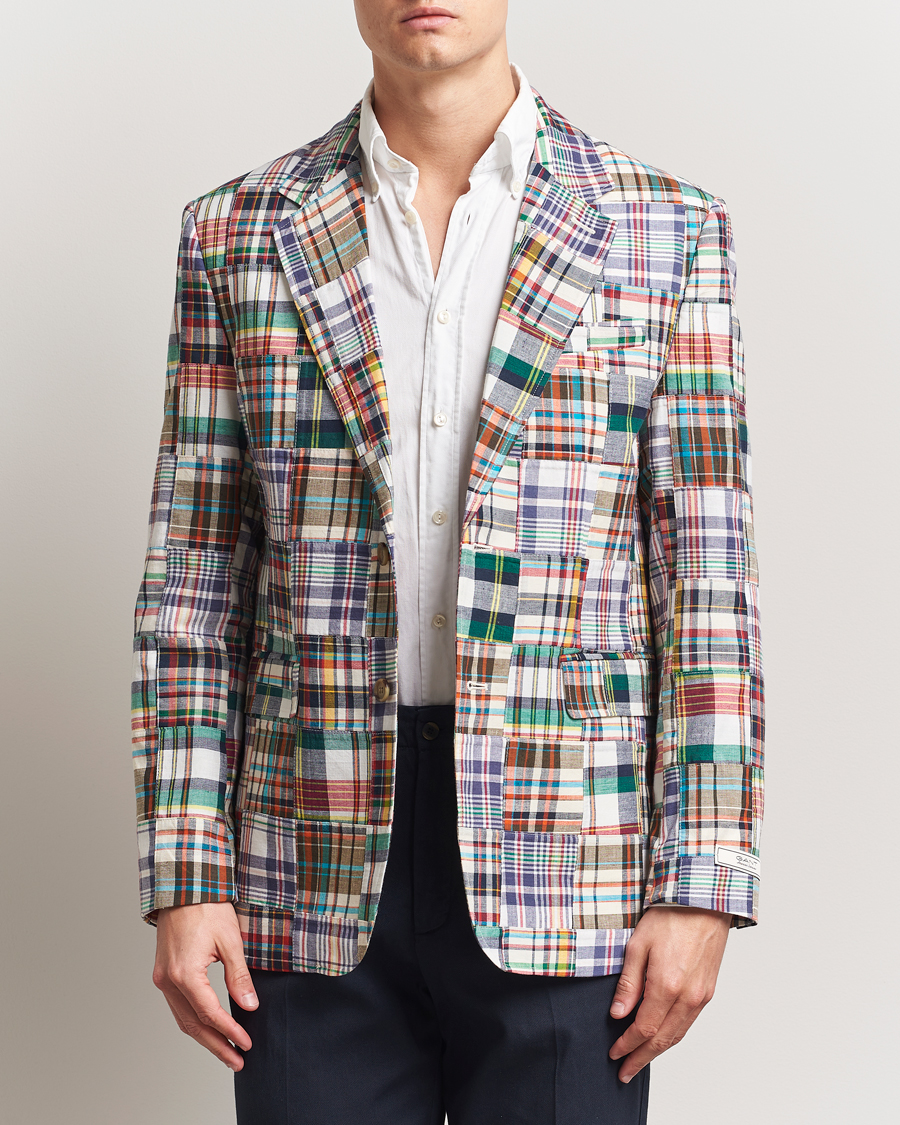 Herre | Dressjakker | GANT | Regular Fit Patchwork Blazer Multi