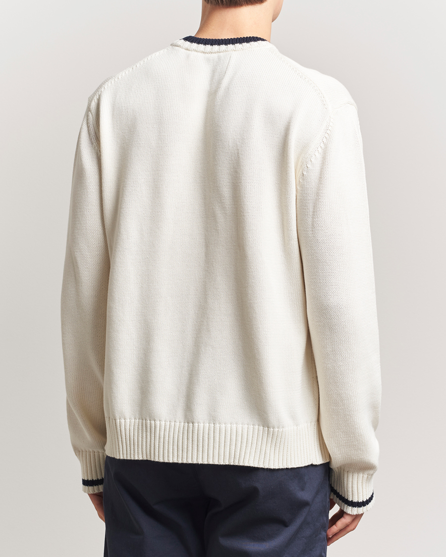 Herre | Gensere | GANT | Flag Intarsia Knitted Sweater Eggshell