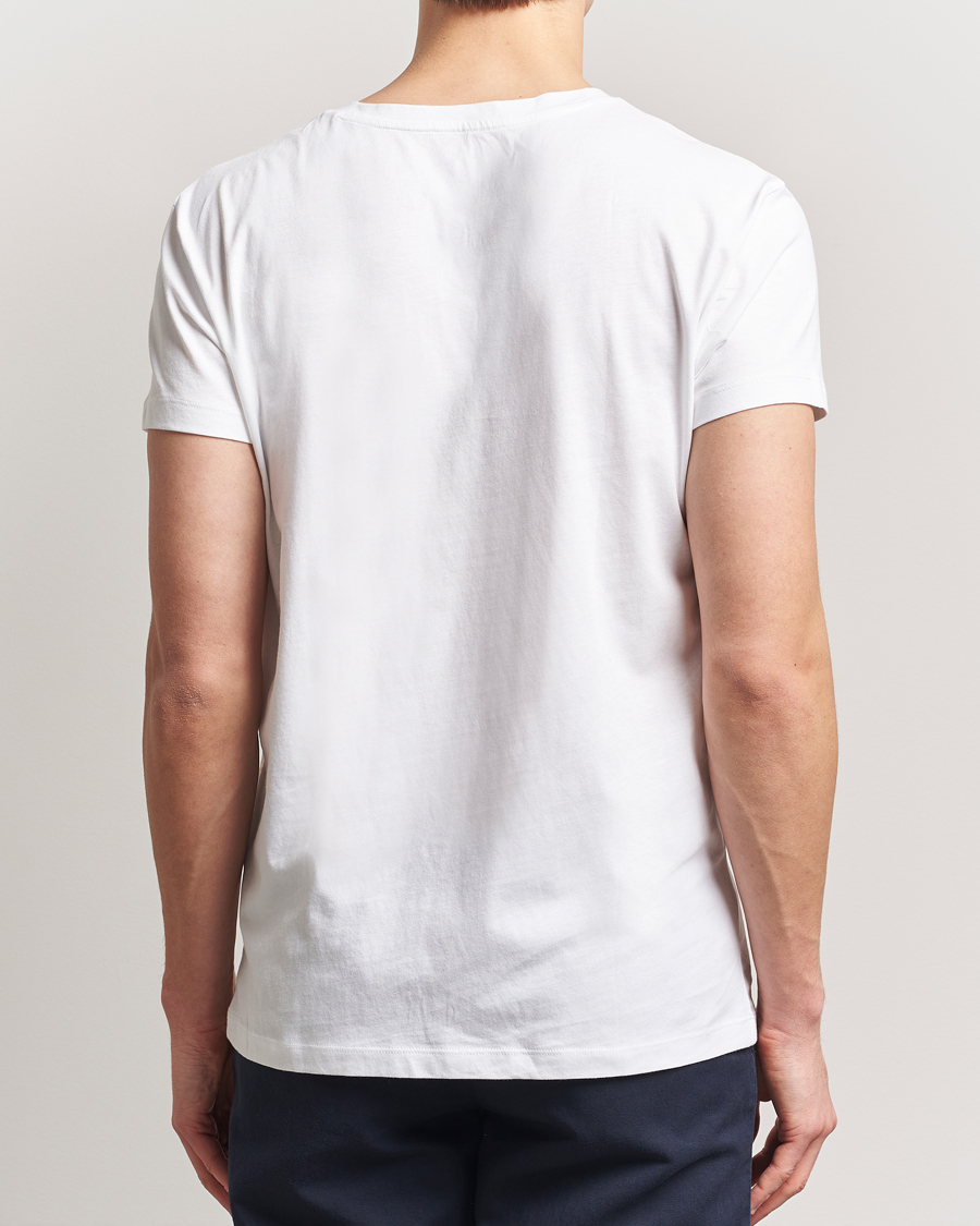 Herre | T-Shirts | GANT | 2-Pack V-Neck T-shirt Navy/White