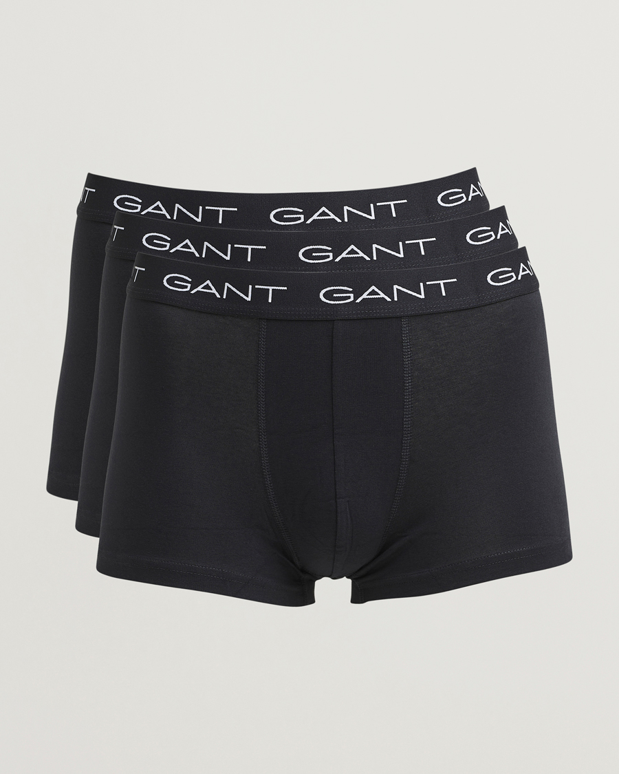 Herre | Undertøy | Gant | 3-Pack Trunks Black