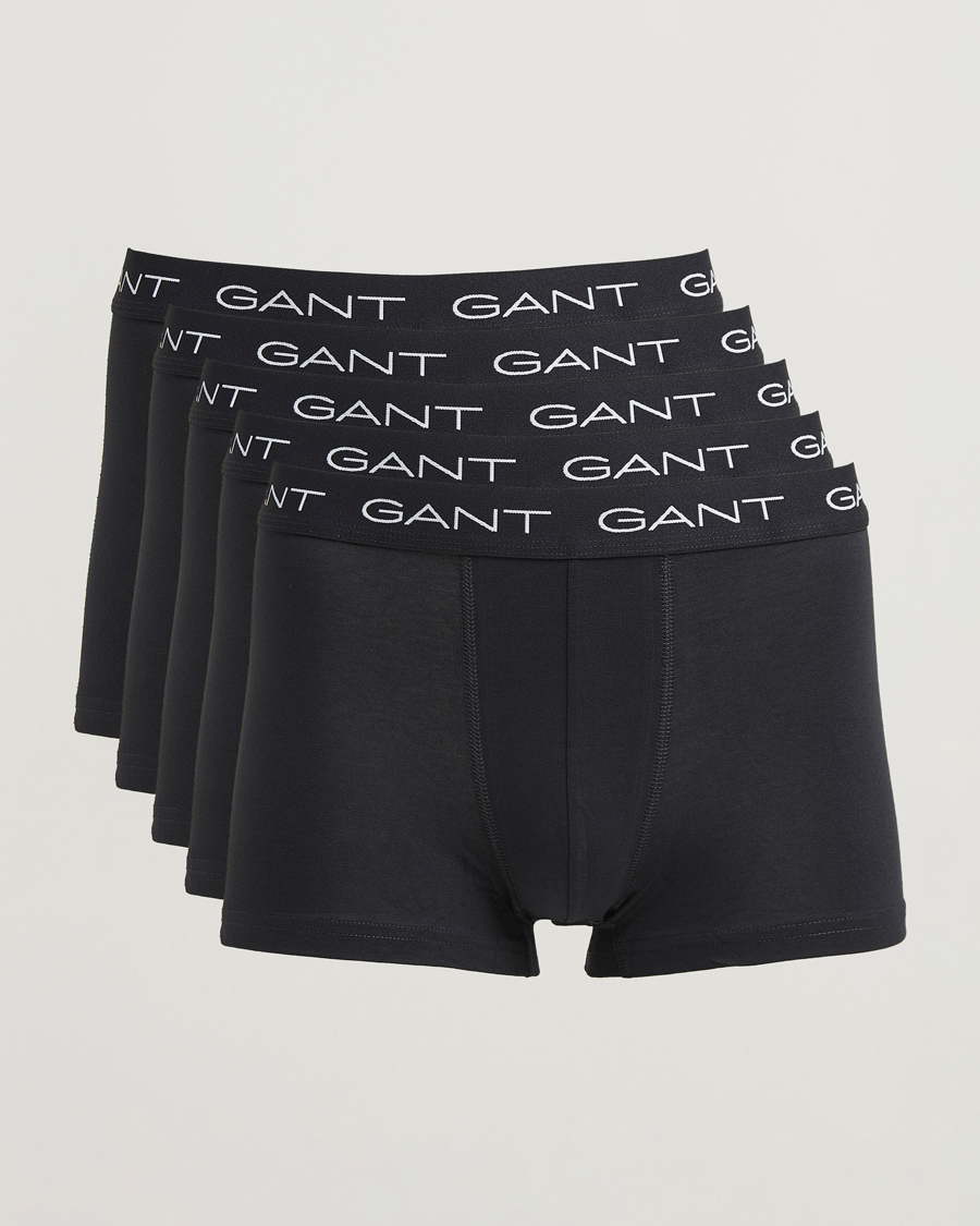 Herre | Undertøy | Gant | 5-Pack Trunks Black