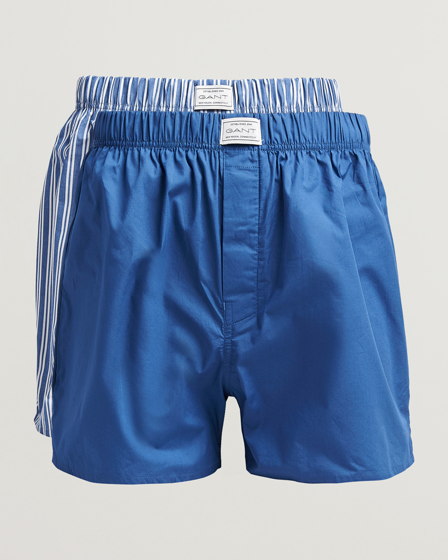 Herre | Undertøy | GANT | 2-Pack Boxer Shorts Rich Blue