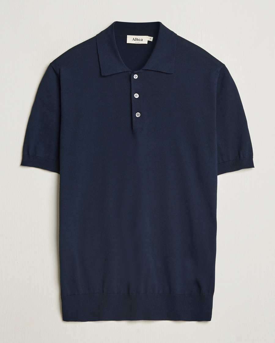 Herre | Pikéer | Altea | Short Sleeve Cotton Polo Navy