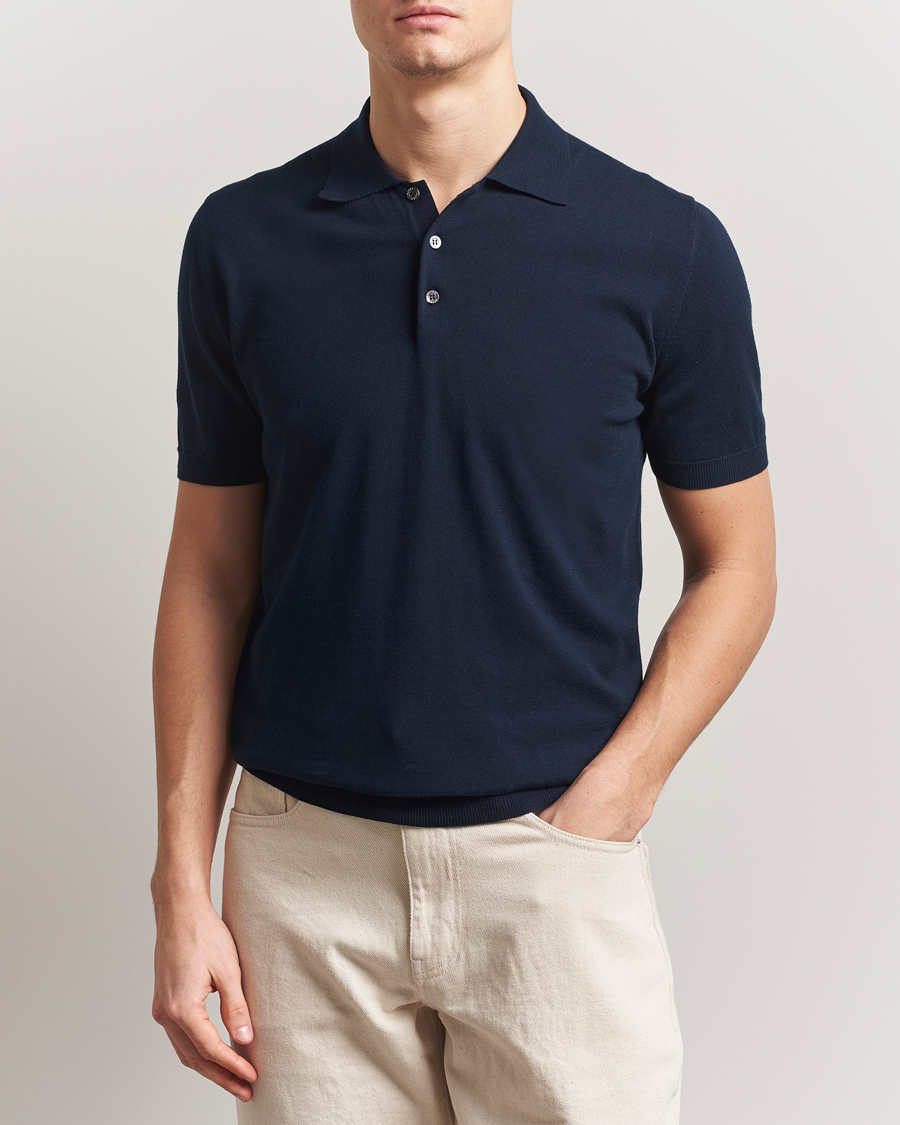 Herre | Pikéer | Altea | Short Sleeve Cotton Polo Navy
