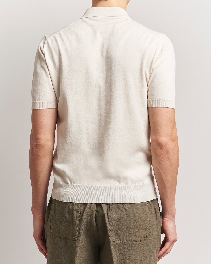 Herre | Pikéer | Altea | Short Sleeve Cotton Polo Off White