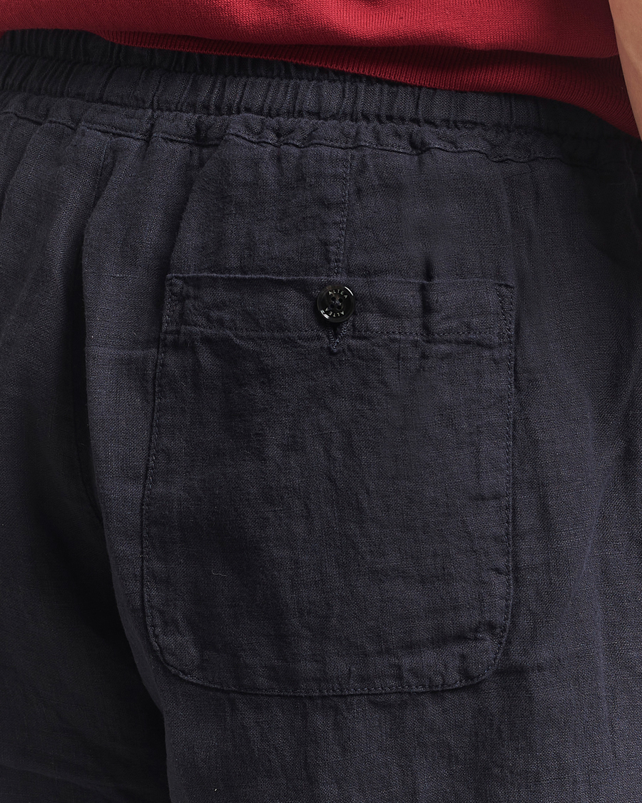 Herre | Shorts | Altea | Linen Drawstring Shorts Navy