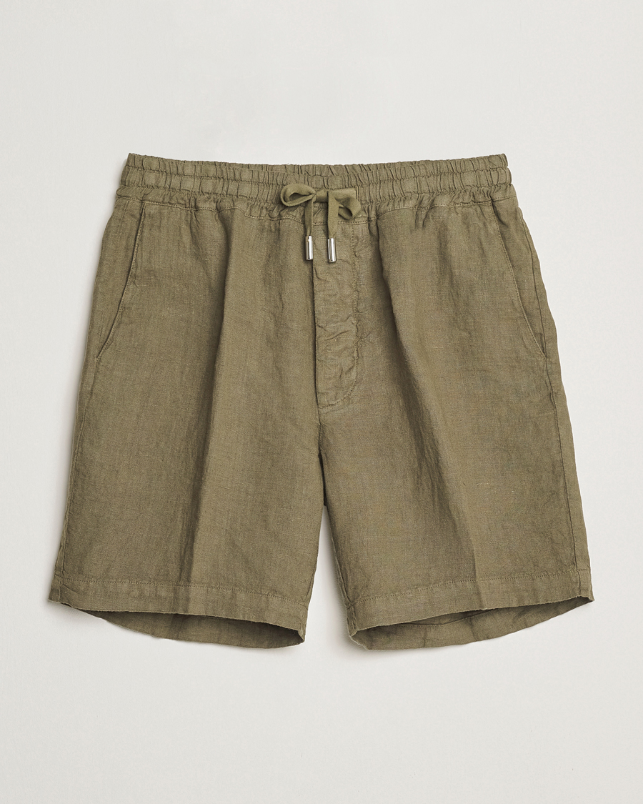 Herre | Shorts | Altea | Linen Drawstring Shorts Military