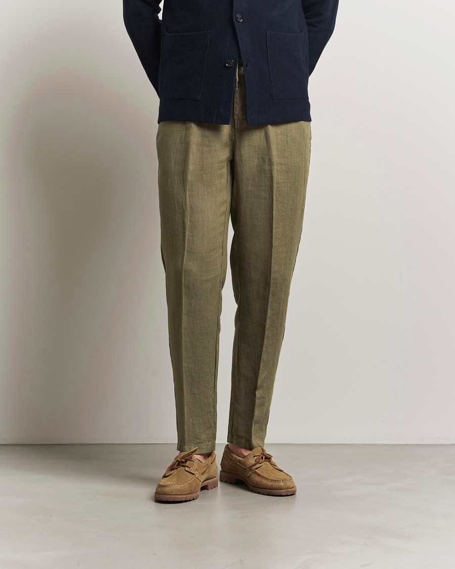 Herre | Bukser | Altea | Linen Drawstring Pants Military