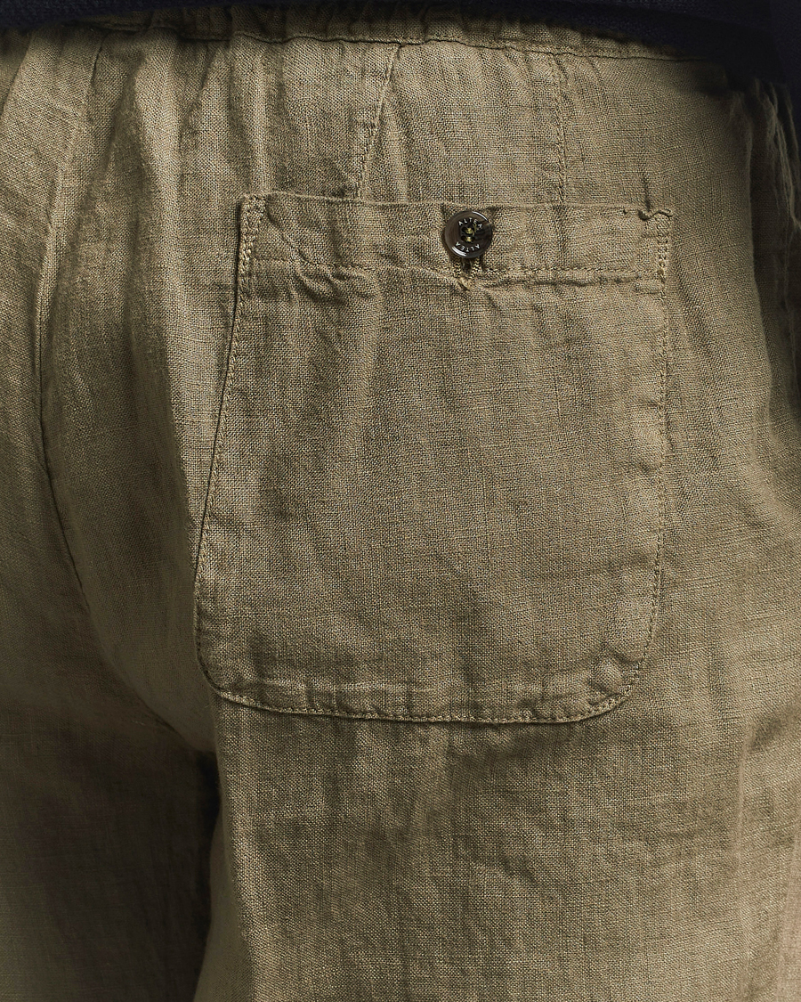 Herre | Bukser | Altea | Linen Drawstring Pants Military