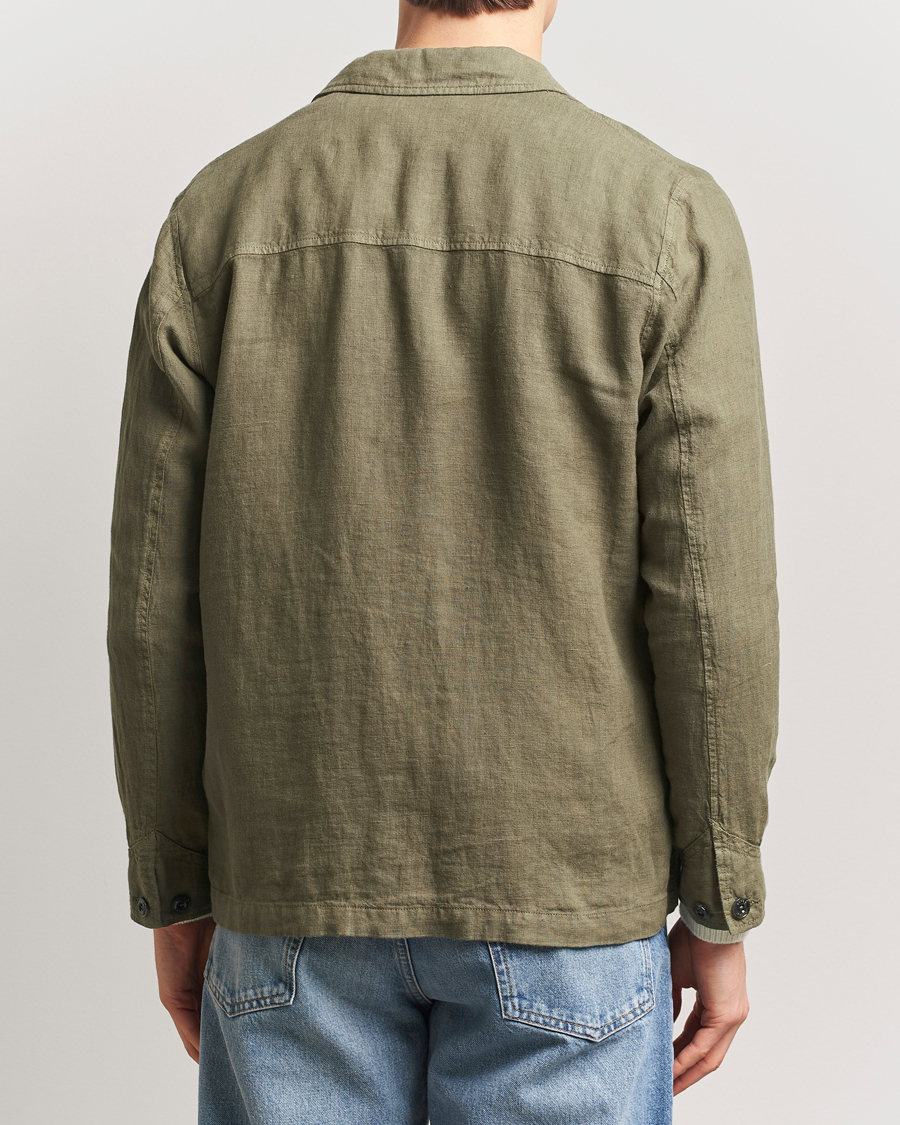 Herre | Jakker | Altea | Linen Chore Jacket Military