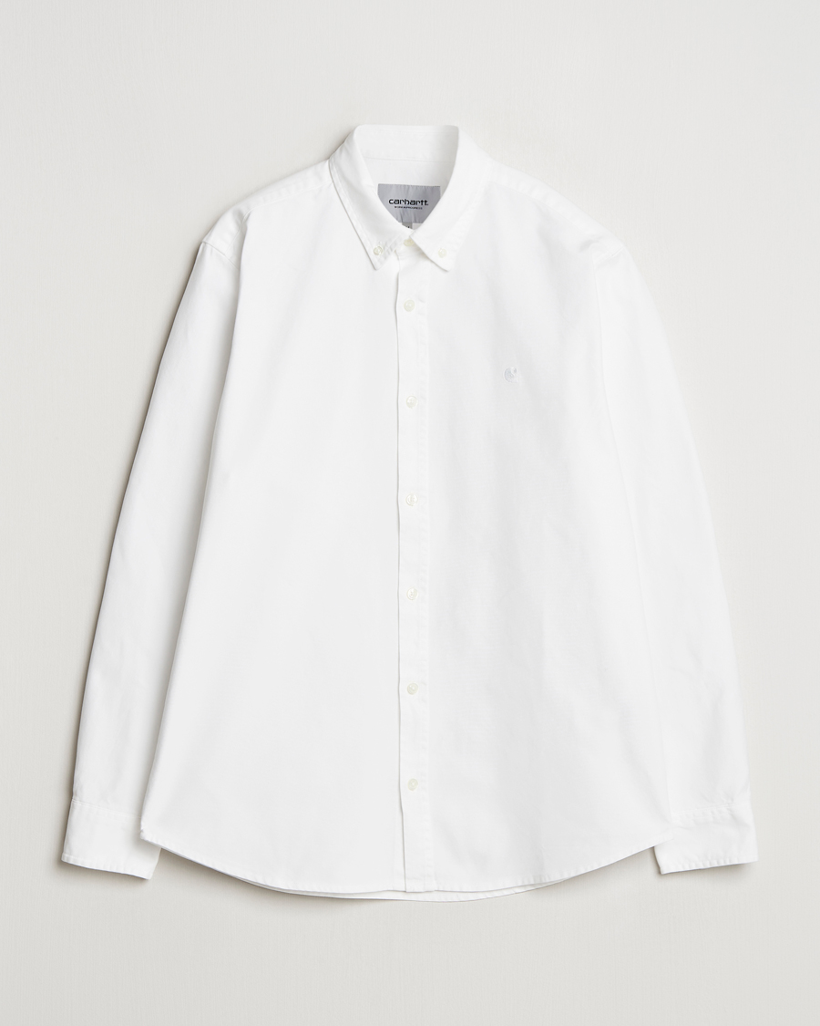 Herre | Skjorter | Carhartt WIP | Bolton Cotton Oxford Shirt White