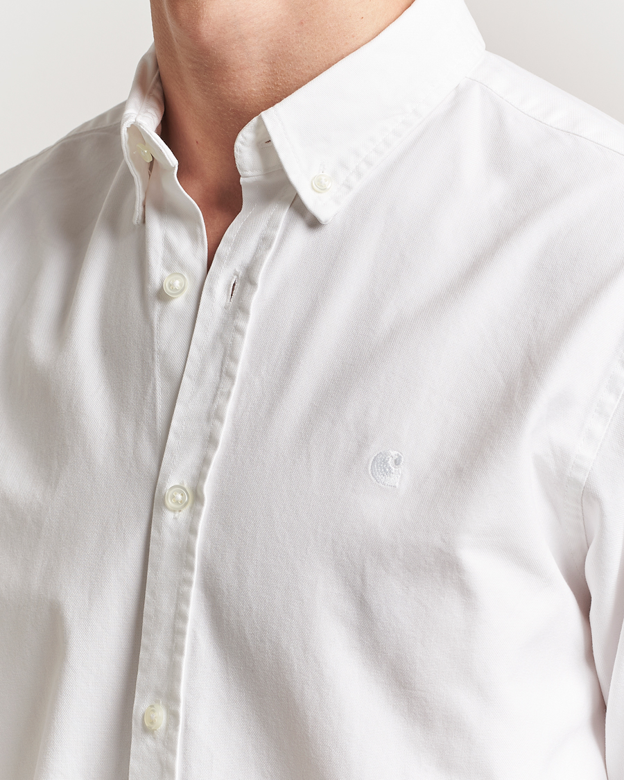 Herre | Skjorter | Carhartt WIP | Bolton Cotton Oxford Shirt White