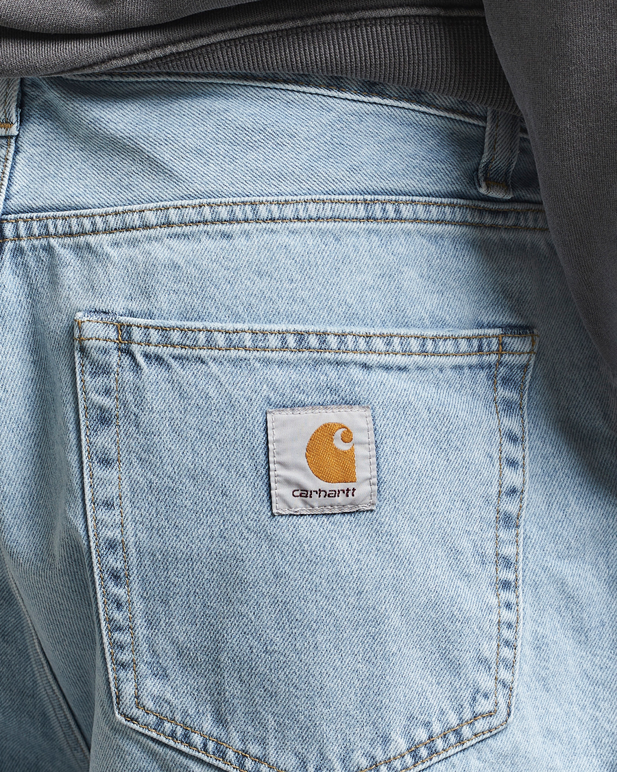 Herre | Shorts | Carhartt WIP | Landon Shorts Robertson Denim Blue Bleached