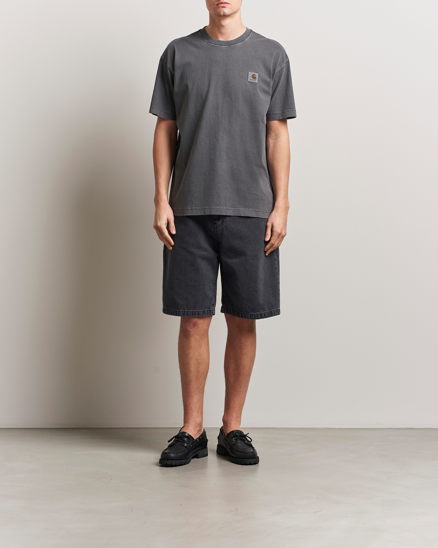Herre | Shorts | Carhartt WIP | Landon Shorts Robertson Denim Black Heavy Stone