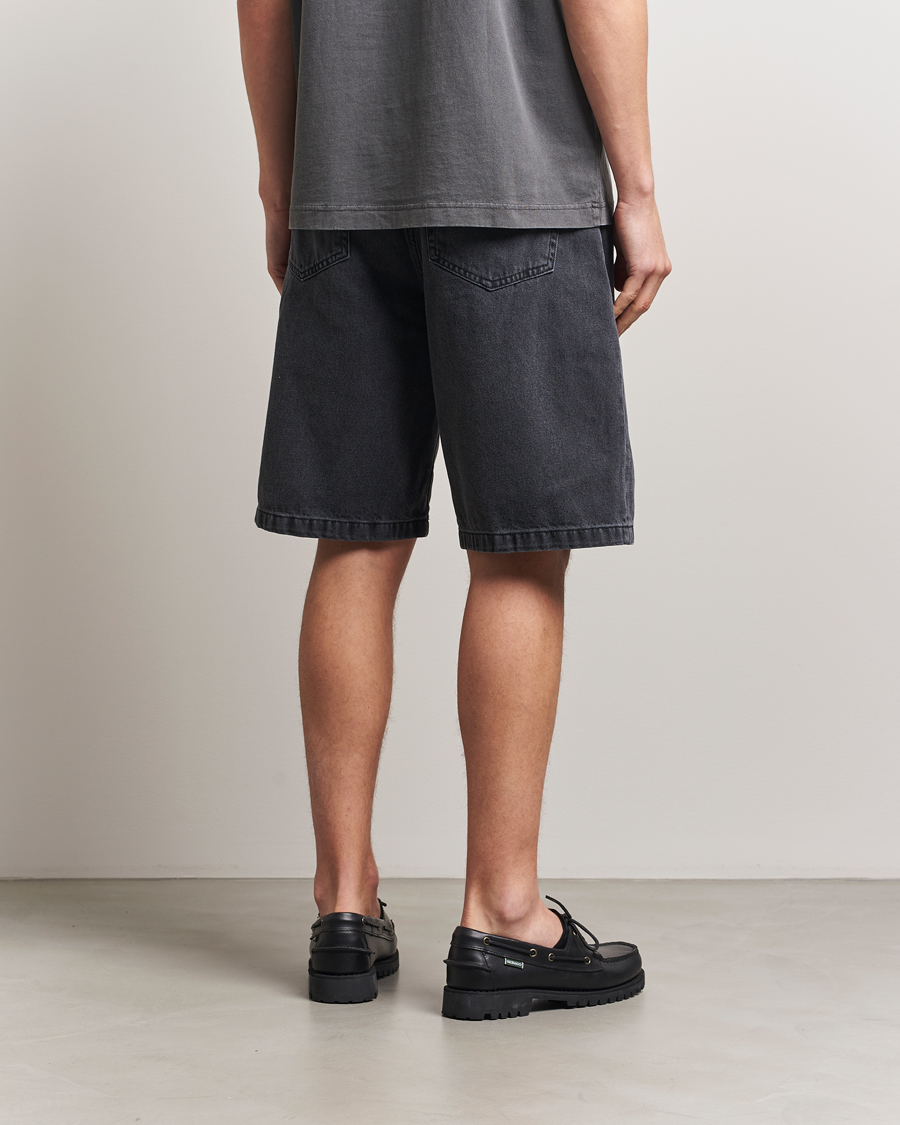 Herre | Shorts | Carhartt WIP | Landon Shorts Robertson Denim Black Heavy Stone