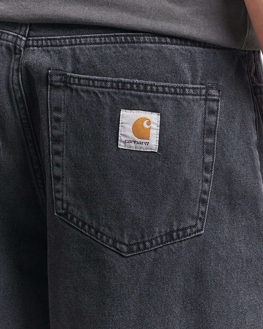 Herre | Shorts | Carhartt WIP | Landon Shorts Robertson Denim Black Heavy Stone