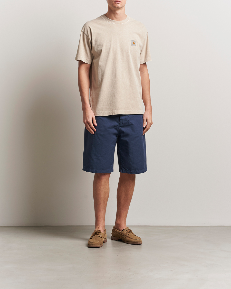 Herre | T-Shirts | Carhartt WIP | Nelson Cotton T-Shirt Fleur De Sel