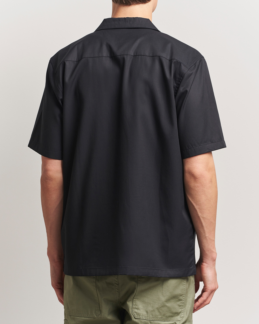 Herre | Skjorter | Carhartt WIP | Short Sleeve Cotton/Tencel Delrey Shirt Black/White
