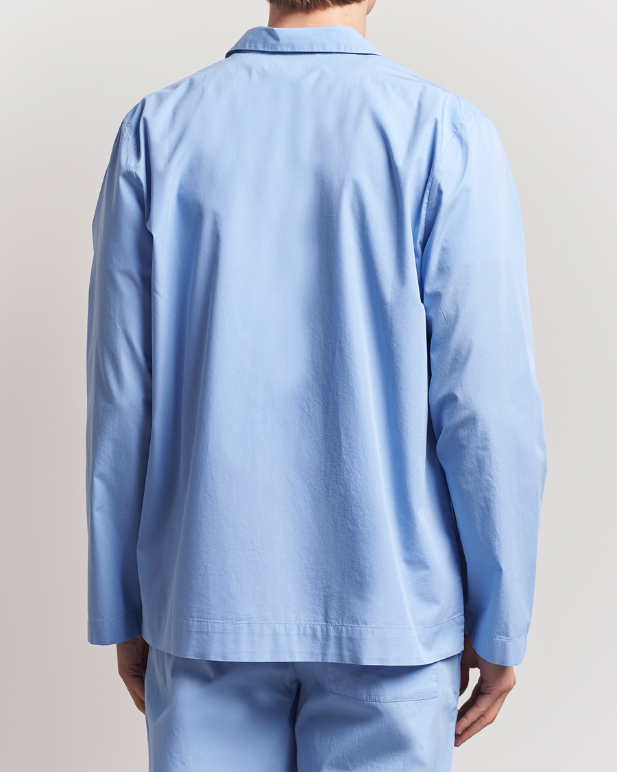 Herre | Pyjamaser og badekåper | Tekla | Poplin Pyjama Shirt Cornflower Blue
