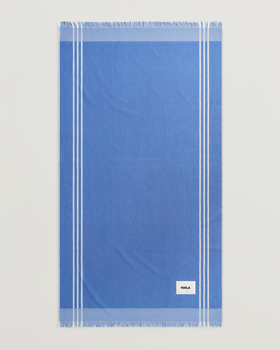 Herre | Tekstiler | Tekla | Organic Terry Beach Towel Azul