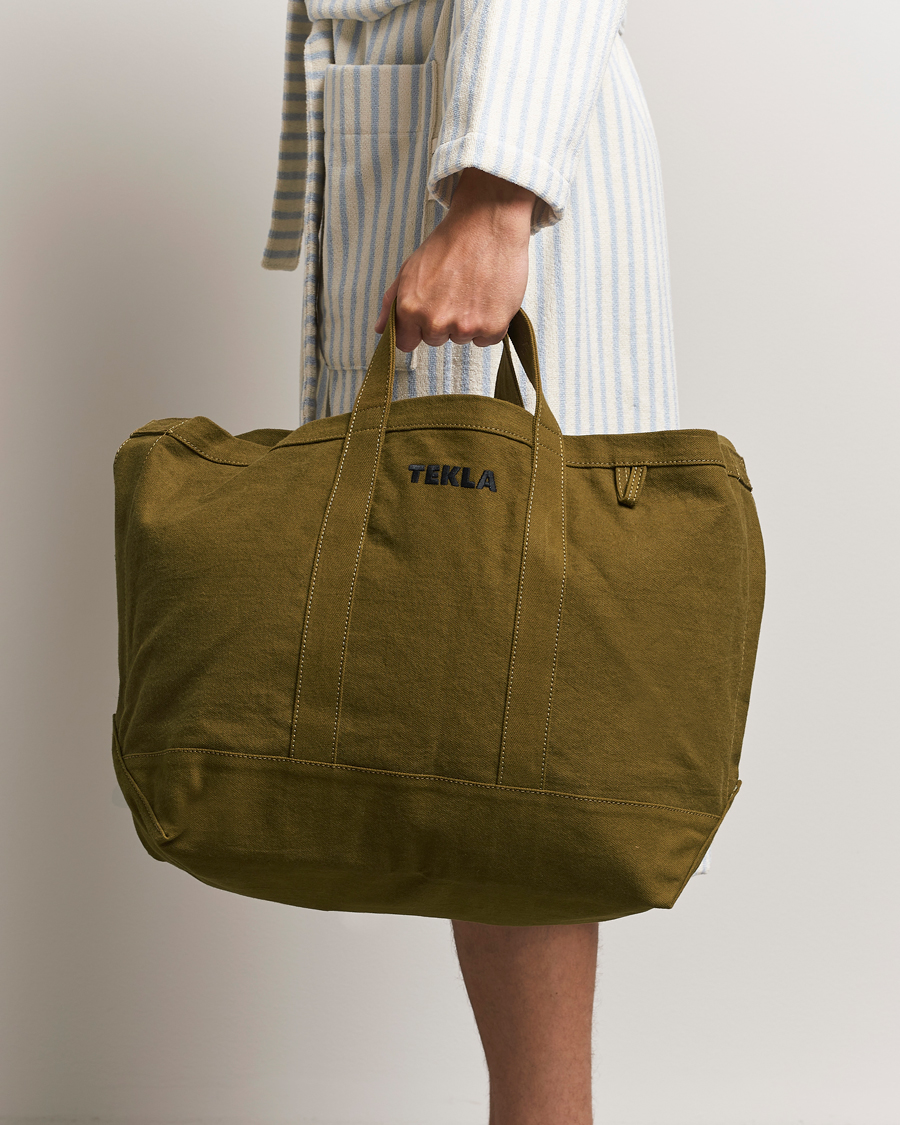 Herre | Vesker | Tekla | Beach Bag Olive