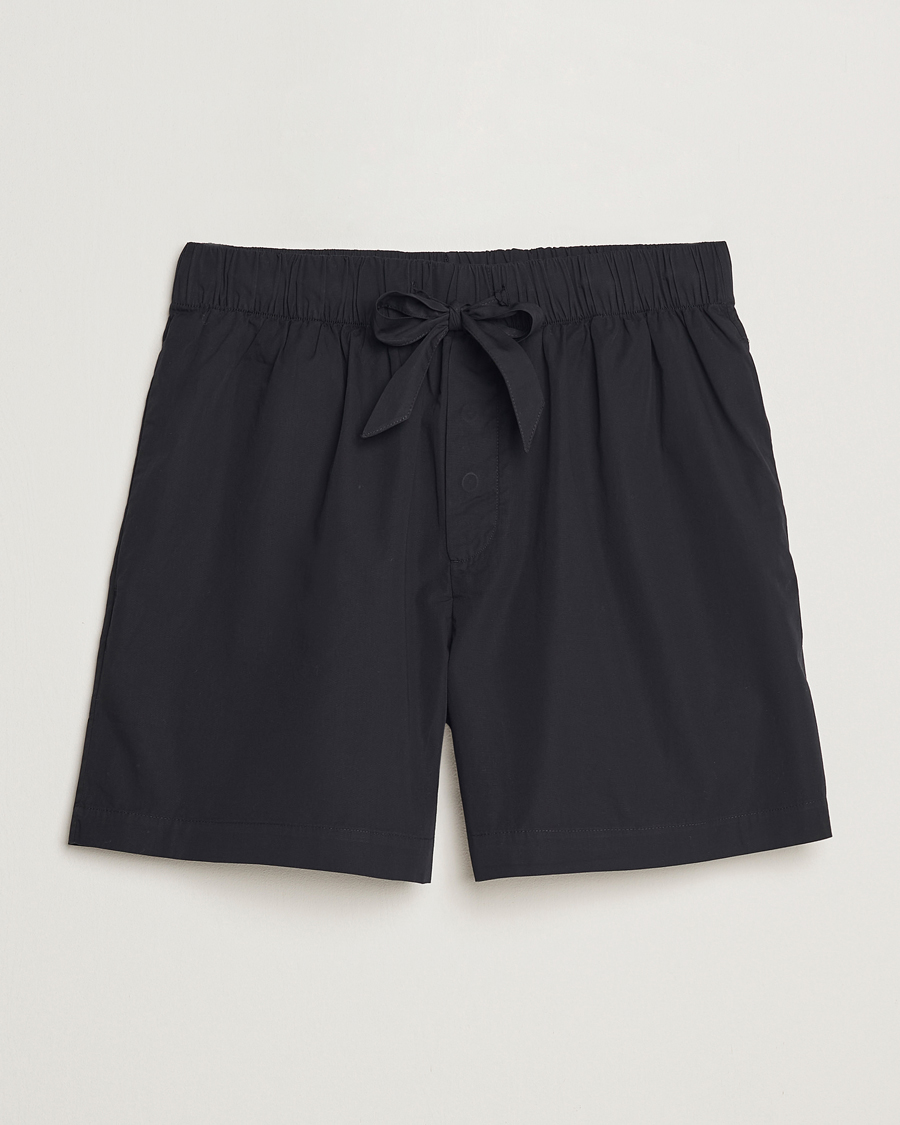 Herre | Pyjamaser og badekåper | Tekla | Poplin Pyjama Shorts All Black