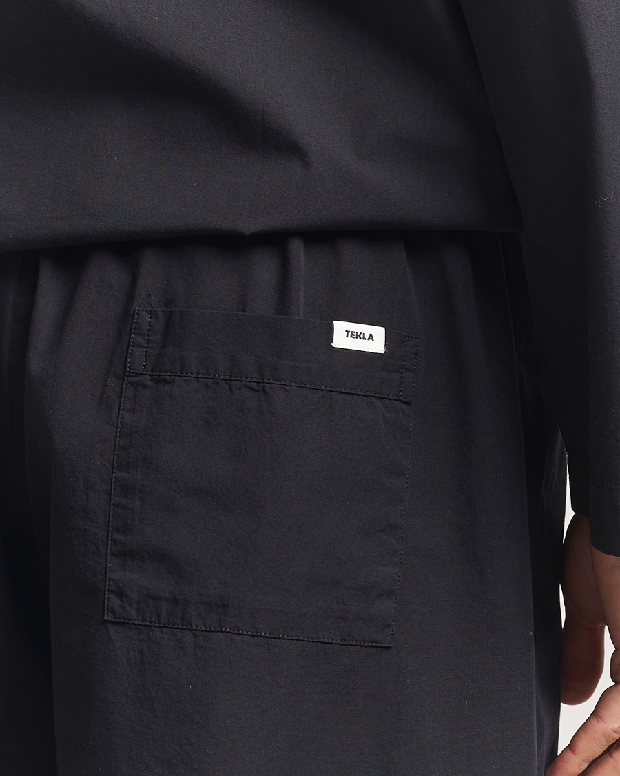 Herre | Pyjamaser og badekåper | Tekla | Poplin Pyjama Shorts All Black