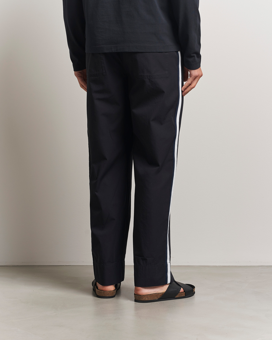 Herre | Pyjamaser og badekåper | Tekla | Grosgrain Stripes Pyjama Pants All Black