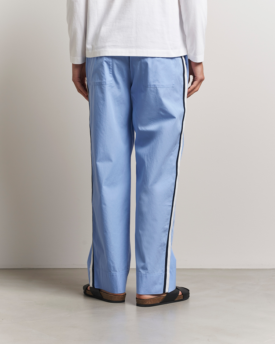 Herre | Pyjamaser og badekåper | Tekla | Grosgrain Stripes Pyjama Pants Cornflower Blue