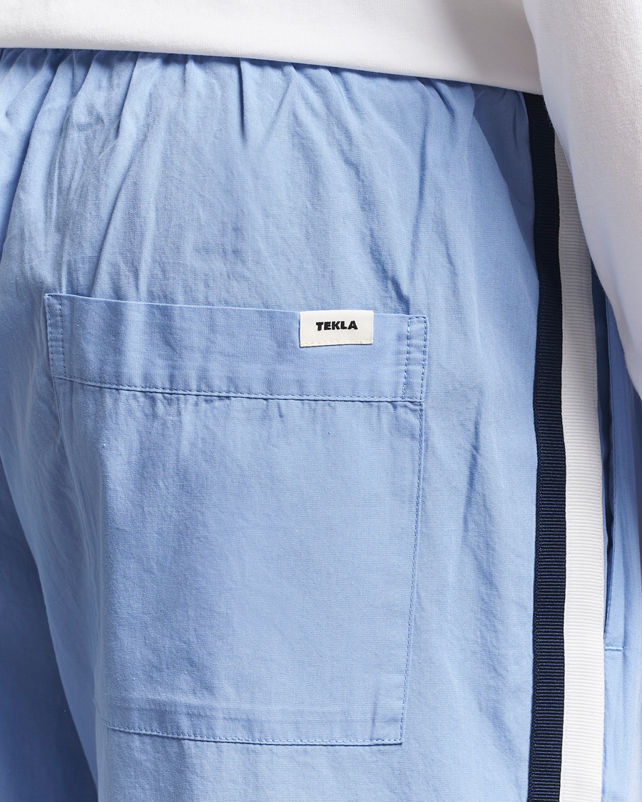 Herre | Pyjamaser og badekåper | Tekla | Grosgrain Stripes Pyjama Pants Cornflower Blue