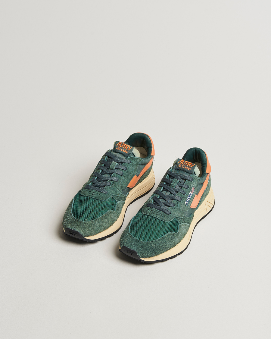 Herre | Sneakers | Autry | Reelwind Running Sneaker Green/Orange
