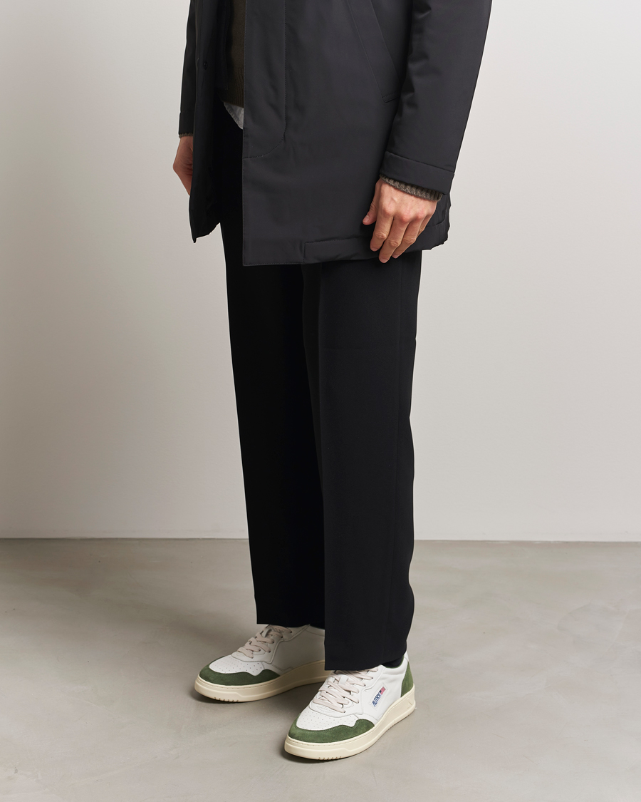 Herre | Sneakers | Autry | Medalist Low Super Soft Goat Leather Sneaker White/Green