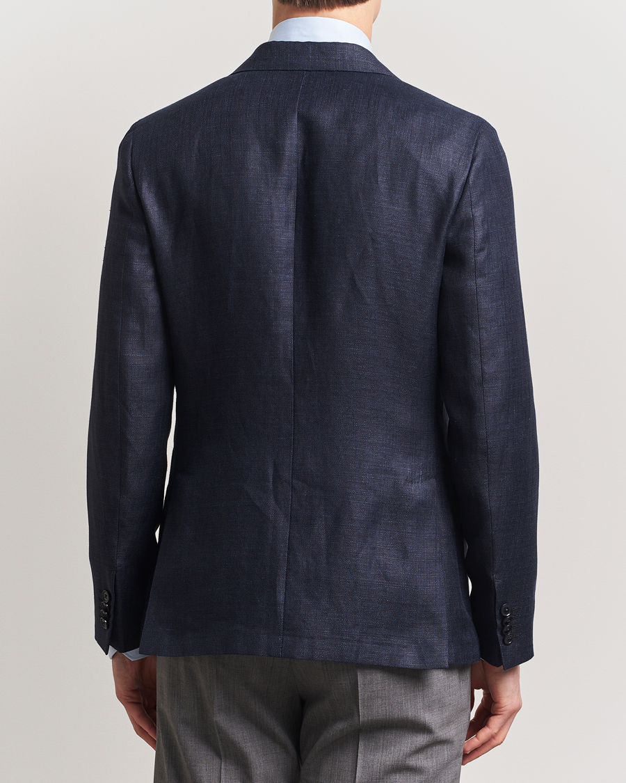 Herre | Dressjakker | Zegna | Unconstructed Wool/Linen Blazer Navy