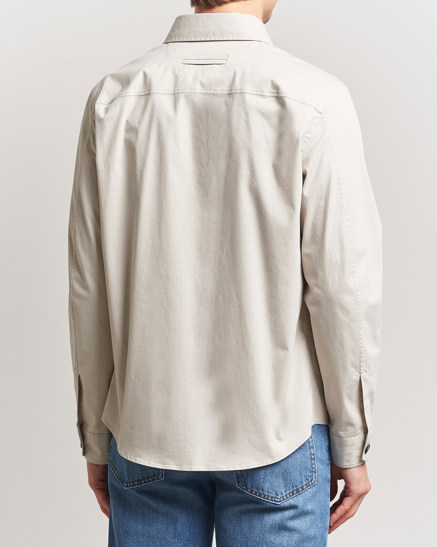 Herre | Skjorter | Zegna | Premium Cotton Overshirt Beige