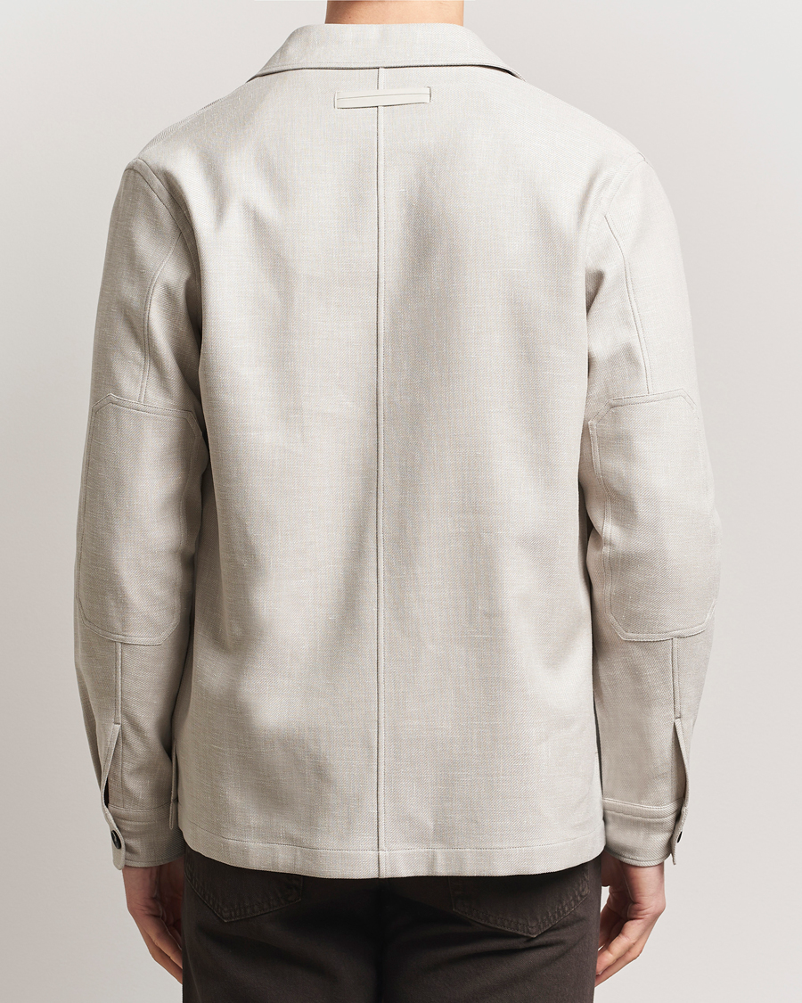 Herre | Skjorter | Zegna | Wool/Linen Shirt Jacket Beige