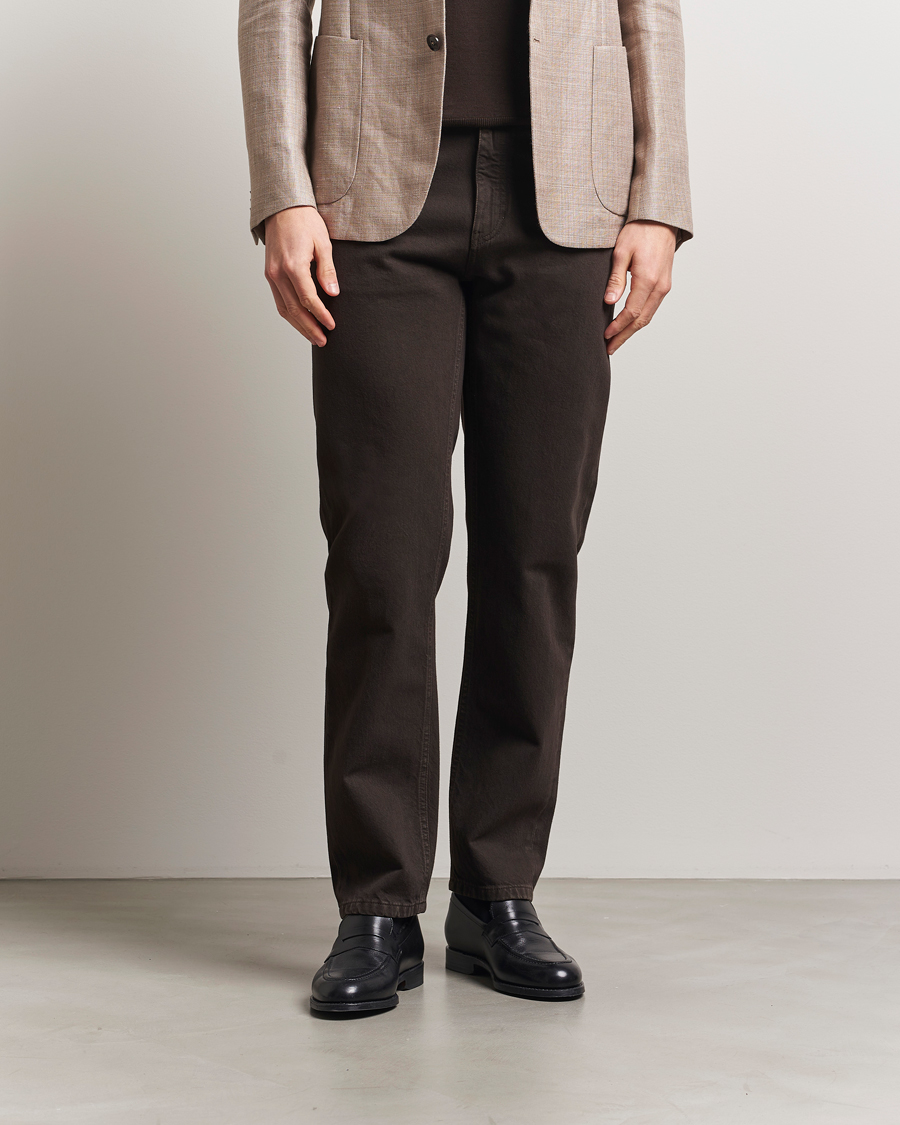 Herre | Bukser | Zegna | 5-Pocket Marbled Denim Pants Brown