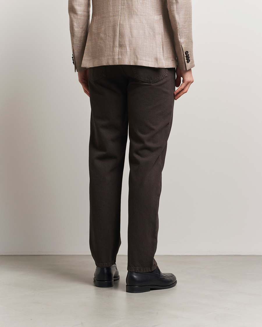 Herre | Bukser | Zegna | 5-Pocket Marbled Denim Pants Brown