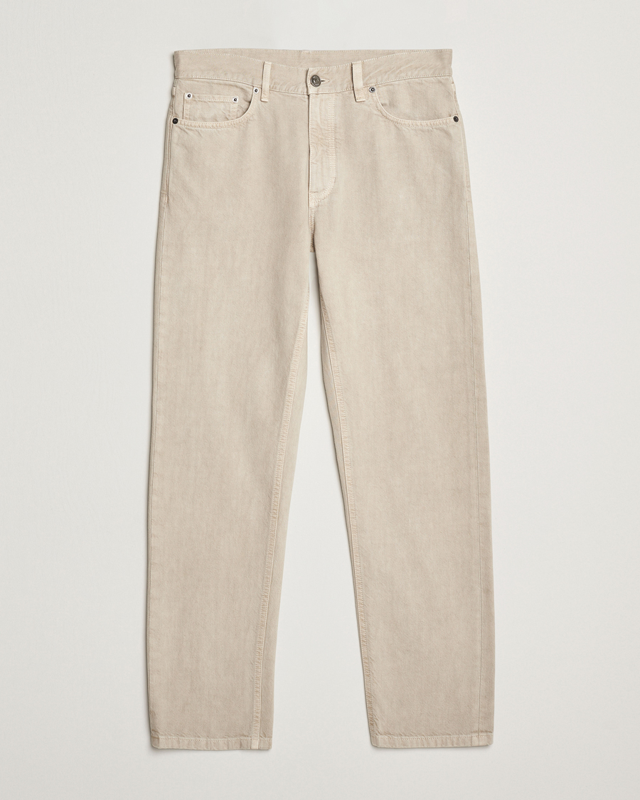 Herre | Bukser | Zegna | 5-Pocket Marbled Denim Pants Beige
