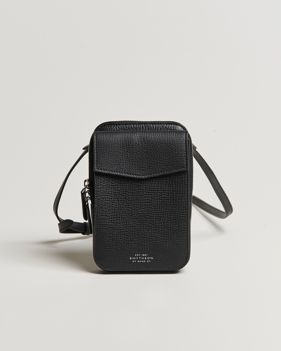 Herre | Vesker | Smythson | Ludlow Crossbody Pouch Black