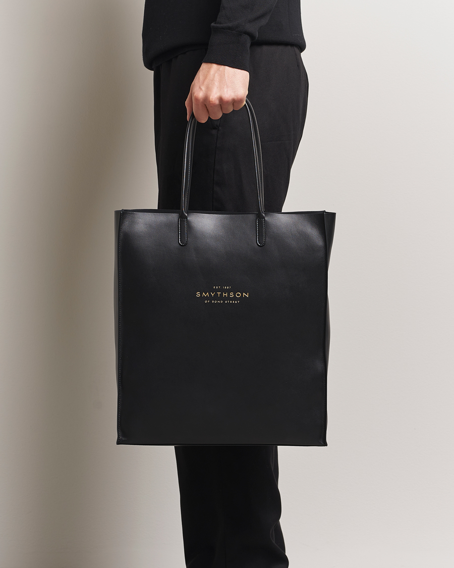 Herre | Vesker | Smythson | Pavilion Kingly Tote Black