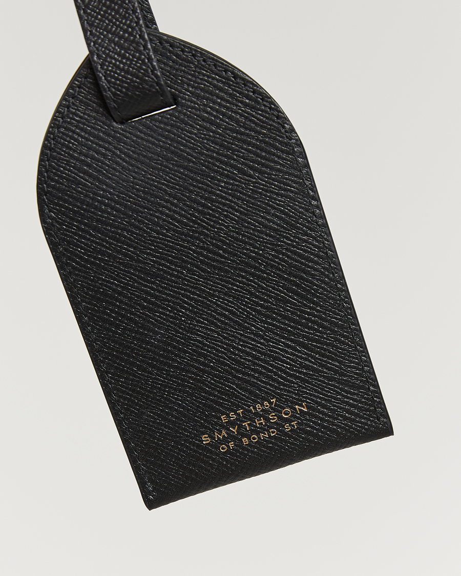 Herre | Til hjemmet | Smythson | Panama Luggage Tag Black