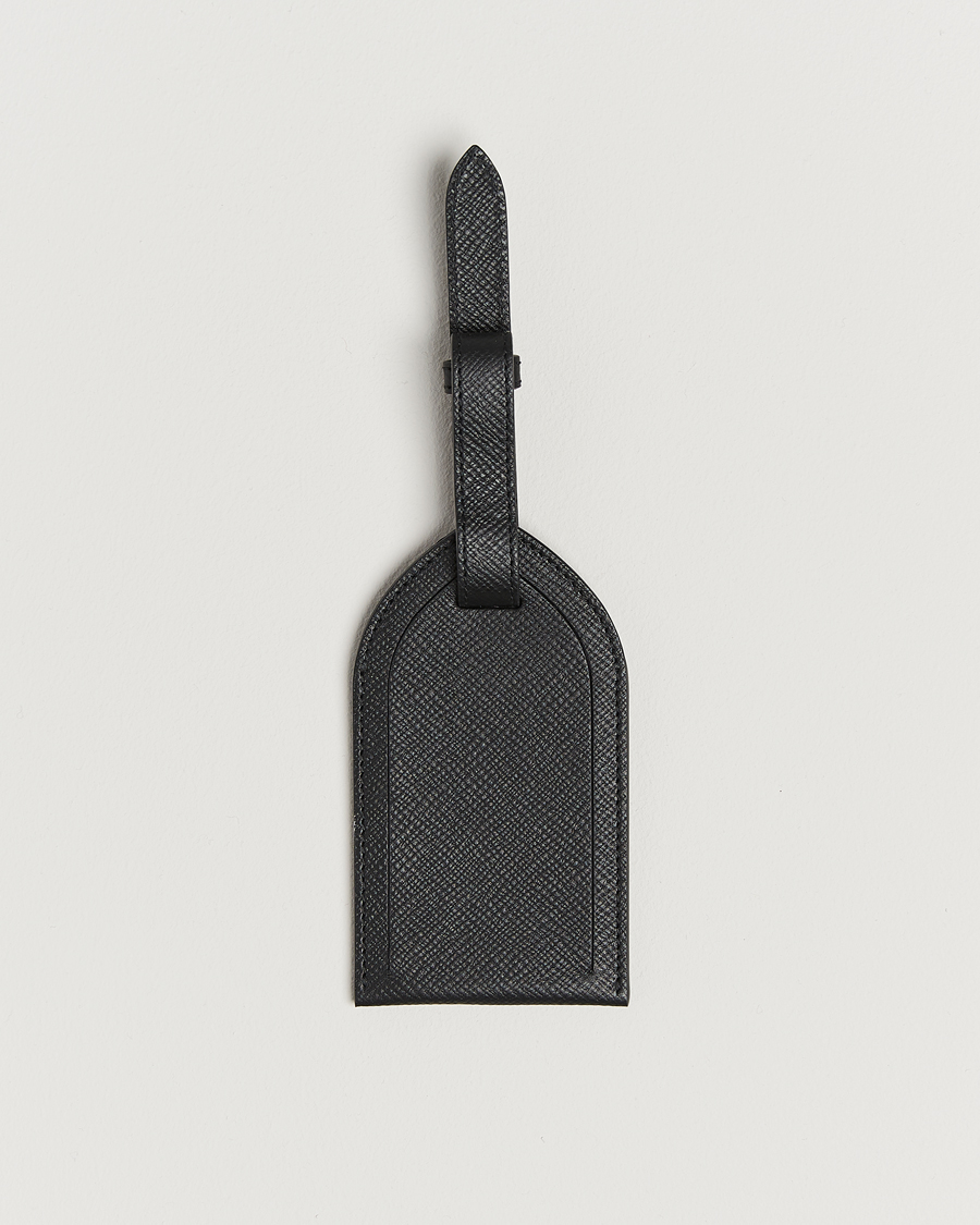 Herre | Til hjemmet | Smythson | Panama Luggage Tag Black