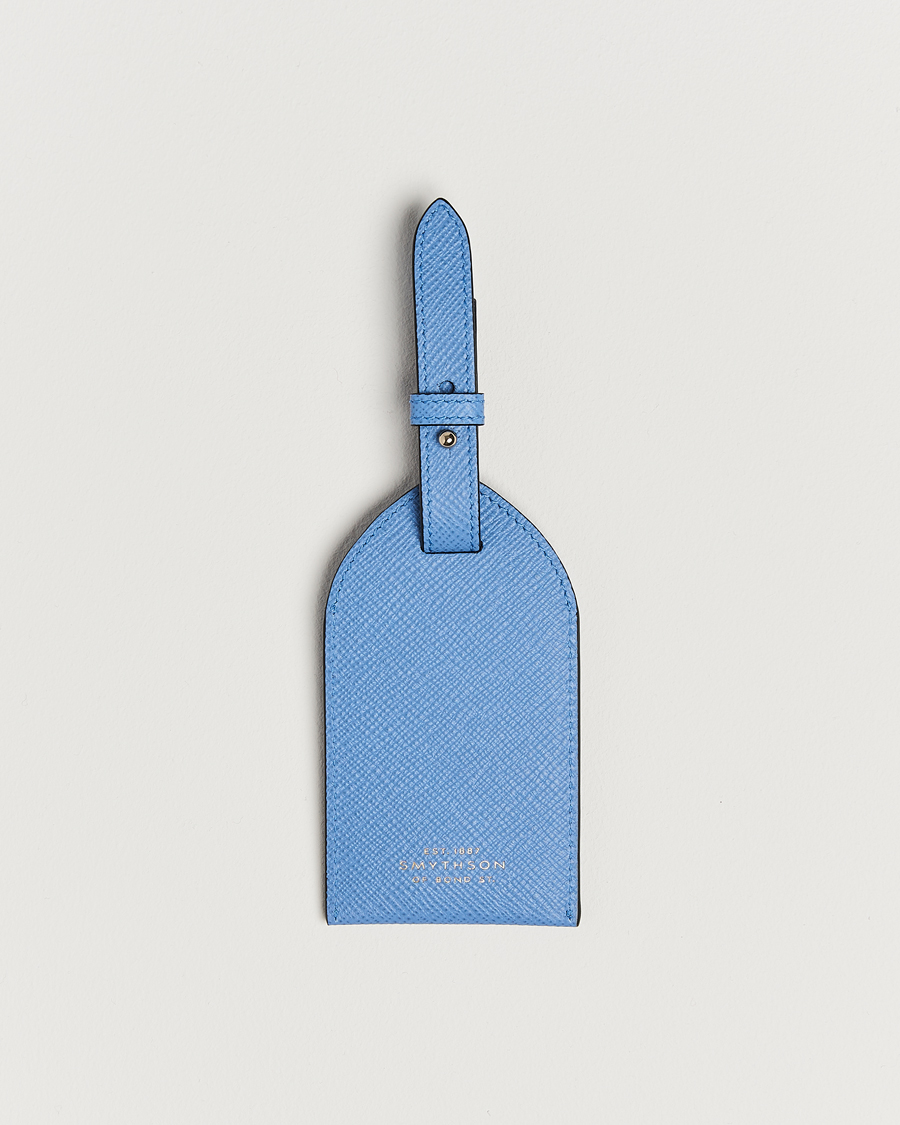 Herre | Til hjemmet | Smythson | Panama Luggage Tag Nile Blue