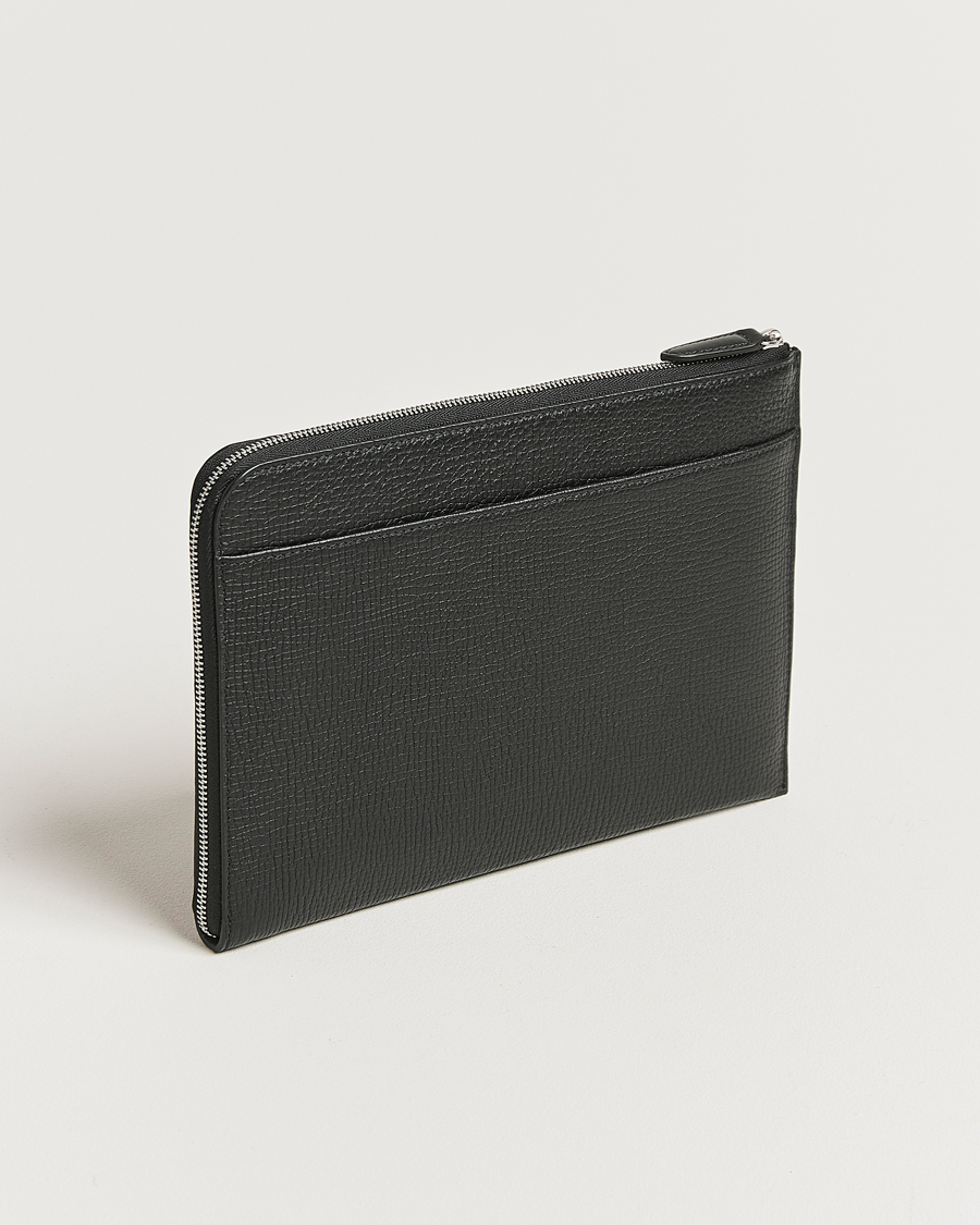 Herre | Vesker | Smythson | Ludlow Flat Organiser Pouch Black