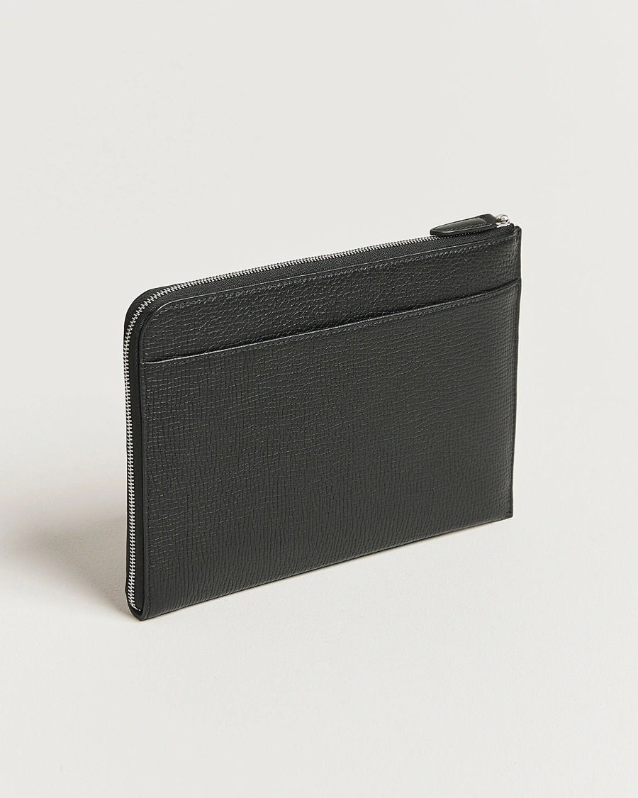 Herre | Vesker | Smythson | Ludlow Flat Organiser Pouch Black
